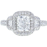 JB Star cushion cut diamond ring