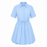Secular Eloise Cotton Dress in French Blue - Be On Park