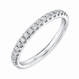 Shy Creation 14K White Gold Diamond Band