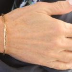 Sethi Couture channel set brown diamond bangle bracelet - Be On Park