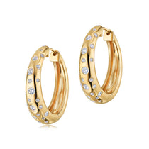Kwiat Cobblestone Hoop Earrings with Diamond Accents - Be On Park