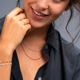 Gigi Clozeau White Classic Necklace in Yellow Gold, 16.5"