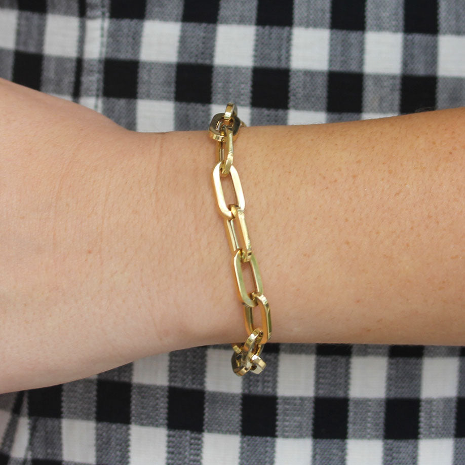 18ky Classic Oro Link Bracelet - Be On Park