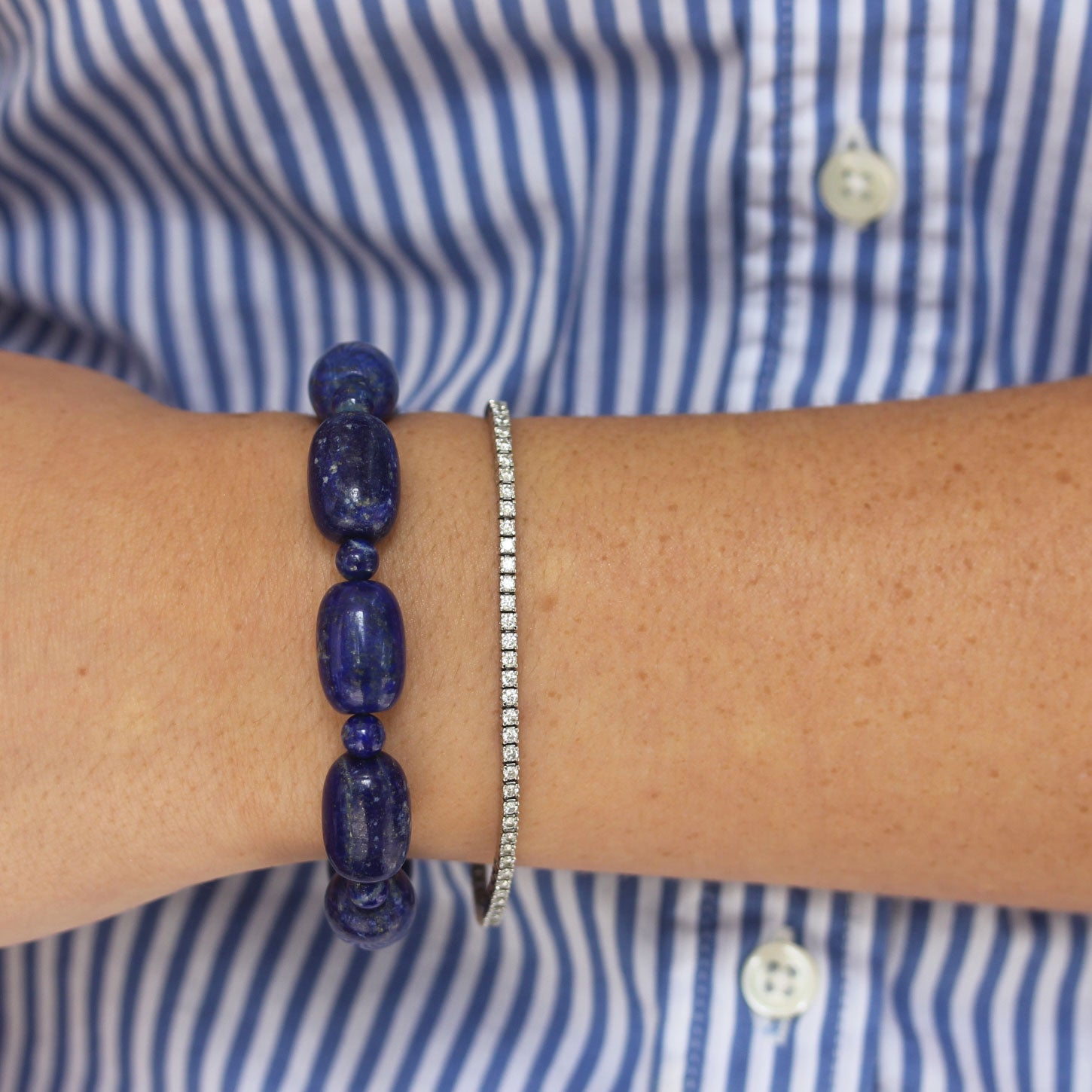 Be On Park Lapis Multi Beaded Bracelet - Be On Park