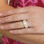 By Pariah Essential Gem Stacking Ring White Agate - Be On Park