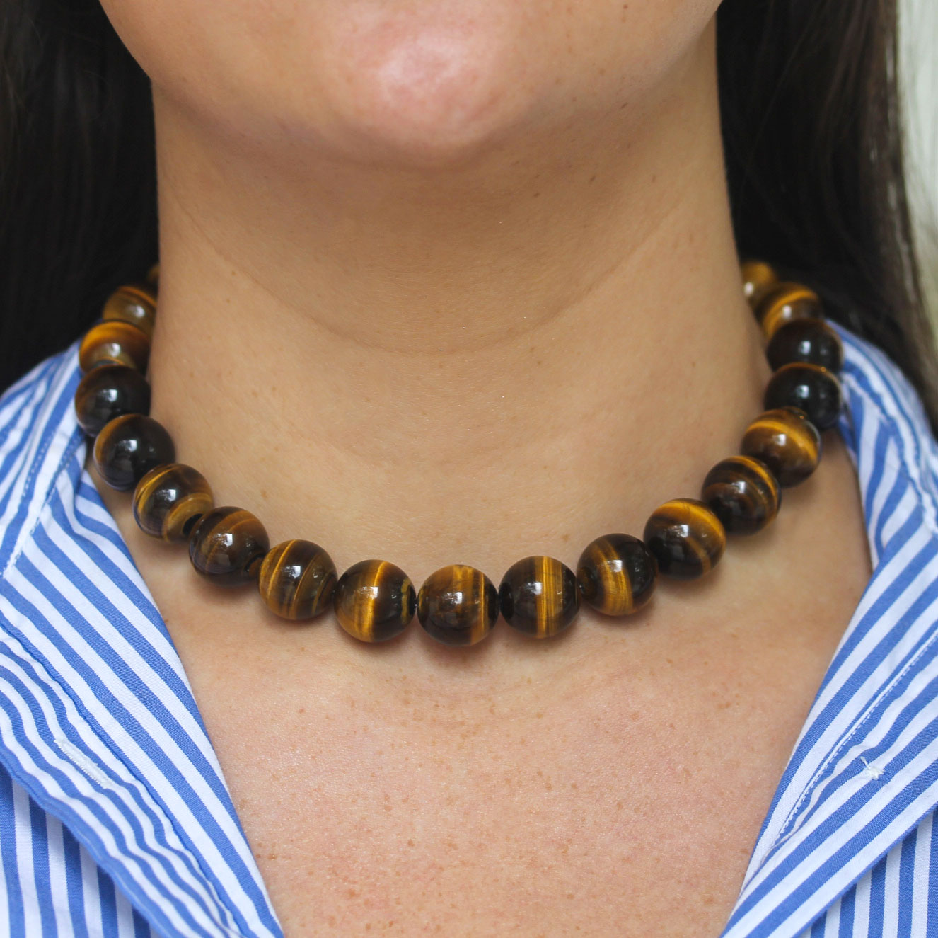 Be On Park Tigers Eye Necklace - Be On Park
