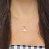 Roberto Coin "Tiny Treasures" diamond flower pendant - Be On Park