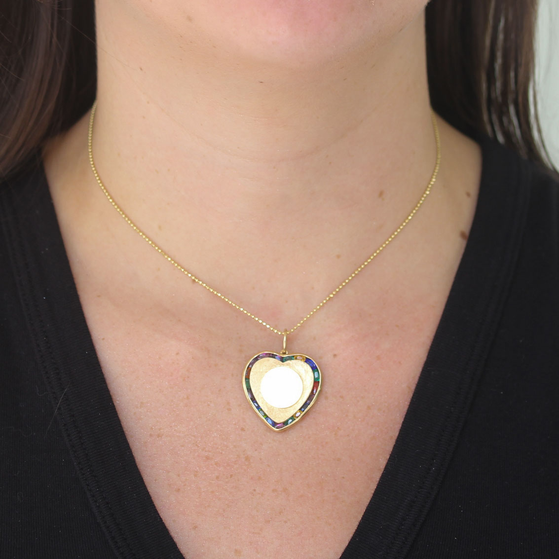 Vintage Heart Charm - Be On Park