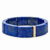 Sydney Evan Lapis & Diamond Spacer Bracelet