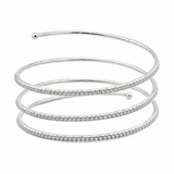 18K White Gold Diamond Wrap Bracelet