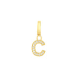 Roberto Coin diamond princess letter "C" pendant