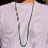 Goshwara "G-one" 2 Strand Emerald Beaded Necklace