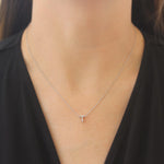 Roberto Coin 16-18" love letter diamond "T" necklace, additional letters available - Be On Park