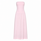Enza Costa Cotton Bandeau Dress in Cherry Blossom - Be On Park