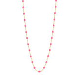 Classic Gigi Clozeau Necklace in Yellow Gold, 16.5", White - Be On Park