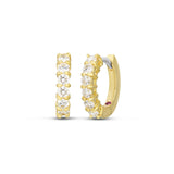 Roberto Coin 15mm single line diamond earring