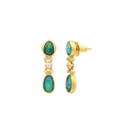 Gurhan Elements Gold Single Drop Earrings with Opal & Diamond - Be On Park