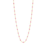 Classic Gigi Clozeau Necklace in Yellow Gold, 16.5", White - Be On Park
