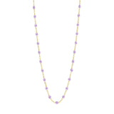 Classic Gigi Clozeau Necklace in Yellow Gold, 16.5", White - Be On Park