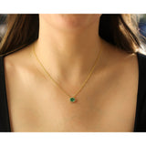Goshwara 'G-One' Faceted Oval Emerald & Diamonds Necklace