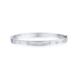 Kwiat Portofino Slim Bangle with Mixed Shape Diamonds