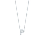 Roberto Coin 16-18" love letter diamond "P" necklace, additional letters available - Be On Park