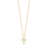 Roberto Coin 16-18" "Tiny Treasures" baby diamond cross pendant