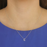 Roberto Coin 16-18" love letter diamond "C" necklace, additional letters available - Be On Park