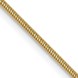 14K 24 inch 1.1mm Round Snake with Lobster Clasp Chain