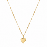 Sydney Evan Tiny Pure Heart Charm Necklace in 14K Yellow Gold