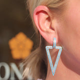 Goshwara "Queen" Turquoise Enamel Earrings with Diamond