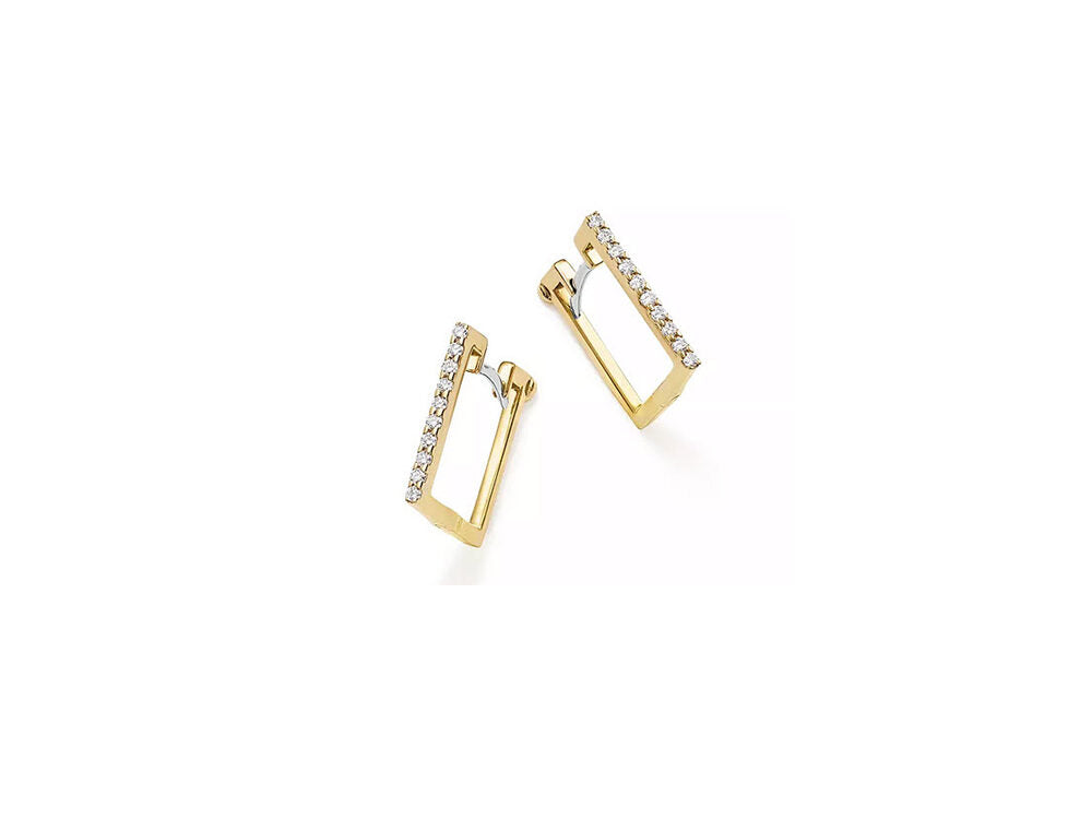 Roberto Coin square diamond earrings - Be On Park