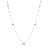 Roberto Coin Diamonds by the inch necklace with 5 stations - Be On Park