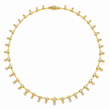 ONDYN Lina Dangling Diamond Necklace in 18K Yellow Gold - Be On Park
