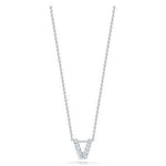 Roberto Coin 16-18" love letter diamond "V" necklace, additional letters available - Be On Park