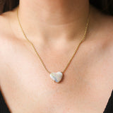 M. Spalten Single Opal Heart Necklace - Be On Park