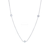 Roberto Coin 3 station diamond necklace