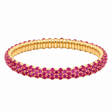 Zydo 18K Yellow Gold Pink Sapphire Stretch Bracelet