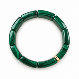 Sydney Evan Malachite & Diamond Spacer Bracelet