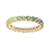 Kimberly Collins Rainbow Sapphire Eternity Band