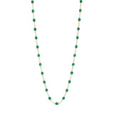 Classic Gigi Clozeau Necklace in Yellow Gold, 16.5", White - Be On Park