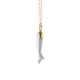 Monica Rich Kosann 'Perserverance' White Ceramic Fish Necklace