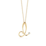 Kwiat Gold & Diamond Initial "D" Necklace