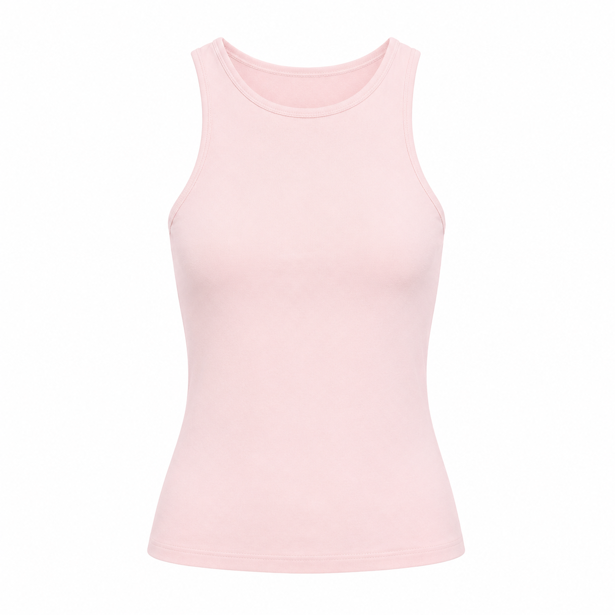 Enza Costa Cotton Rib Boy Tank in Cherry Blossom - Be On Park