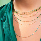 Gigi Clozeau Emerald Classic Necklace in Yellow Gold, 16.5"