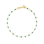 Gigi Clozeau Emerald Classic Bracelet in Yellow Gold, 6.7" - Be On Park
