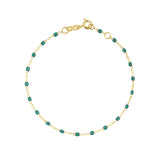 Gigi Clozeau Emerald Classic Bracelet in Yellow Gold, 6.7" - Be On Park