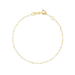 Gigi Clozeau White Classic Bracelet in Yellow Gold, 6.7" - Be On Park