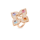 Roberto Coin Venetian Princess Diamond and Mixed Stone Ring