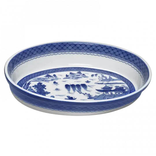 Mottahedeh Blue Canton Oval Baker - Be On Park